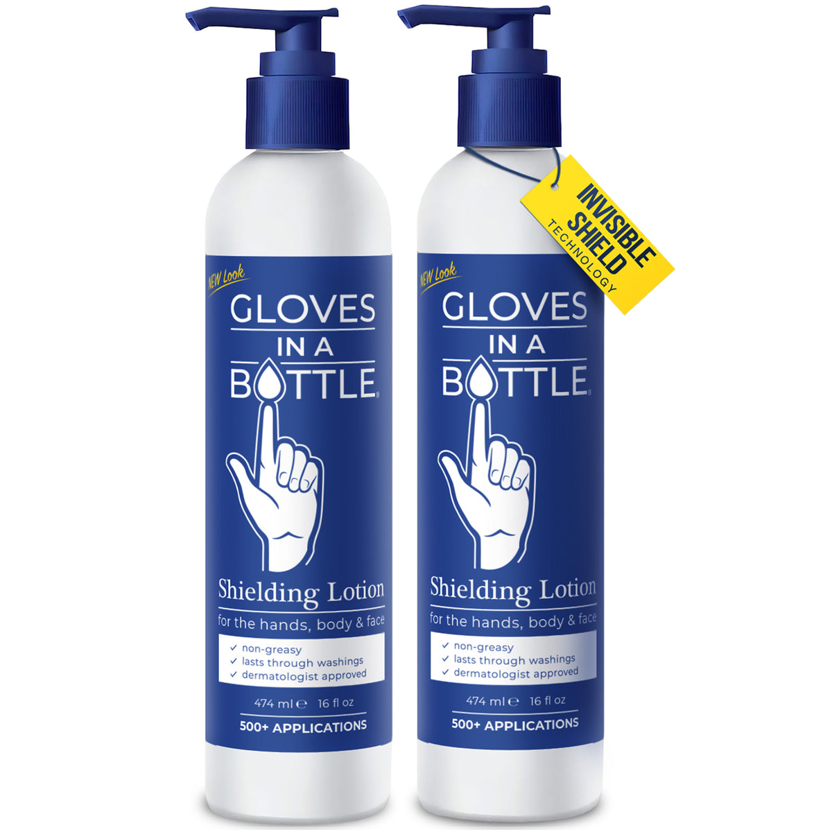 Gloves in A Bottle Shielding Lotion 16oz with Pump - Unparalleled Relief for Dry