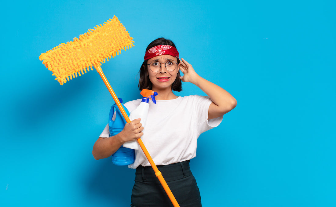 cleaning products on skin