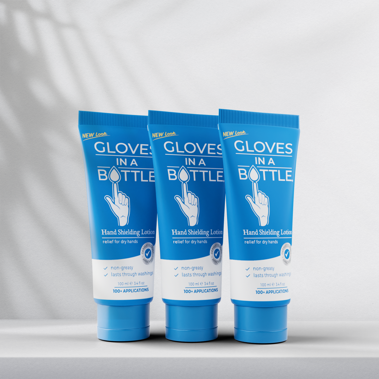 Gloves In A Bottle Hand Shielding Lotion for Dry Skin, 3.4 Ounce, 3 pack