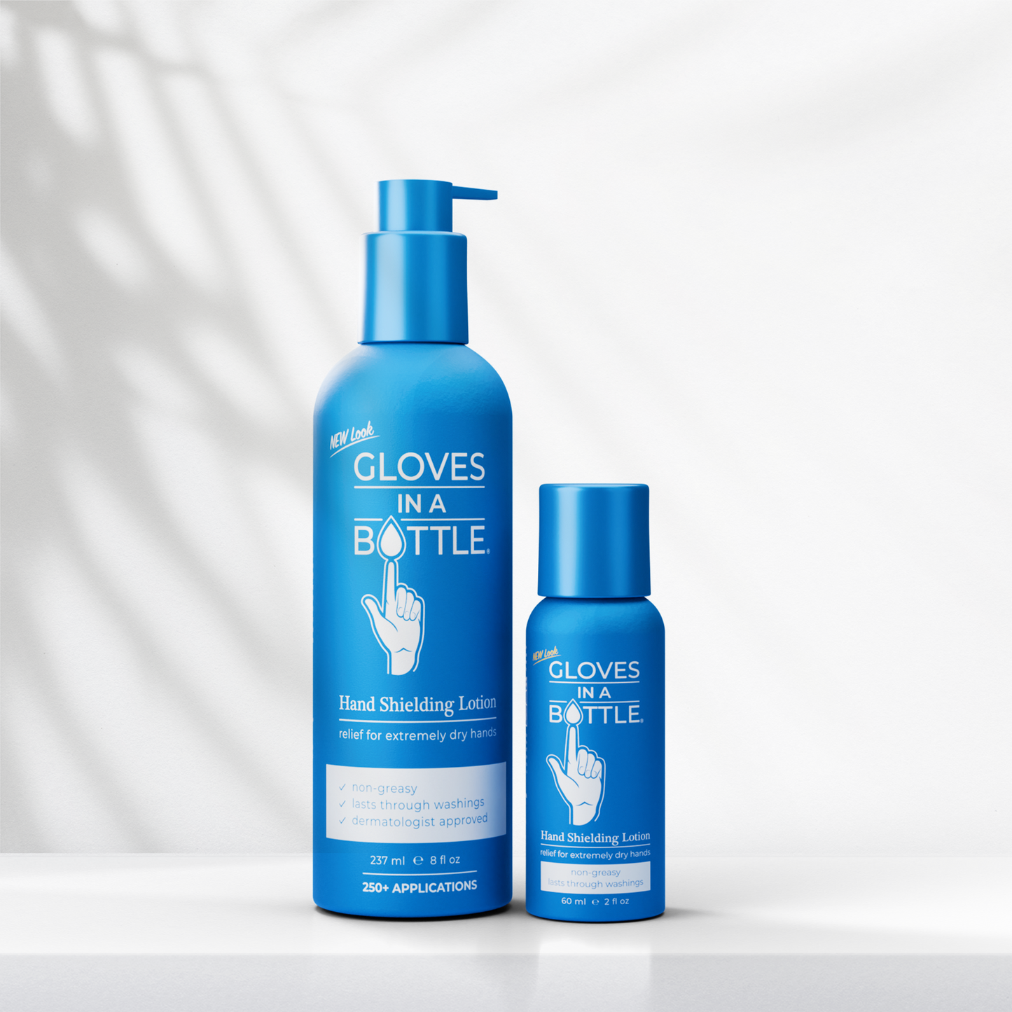 Gloves In A Bottle Shielding Lotion - Great for Dry Itchy Skin 8oz Bottle w/ pump + 2oz Bottle