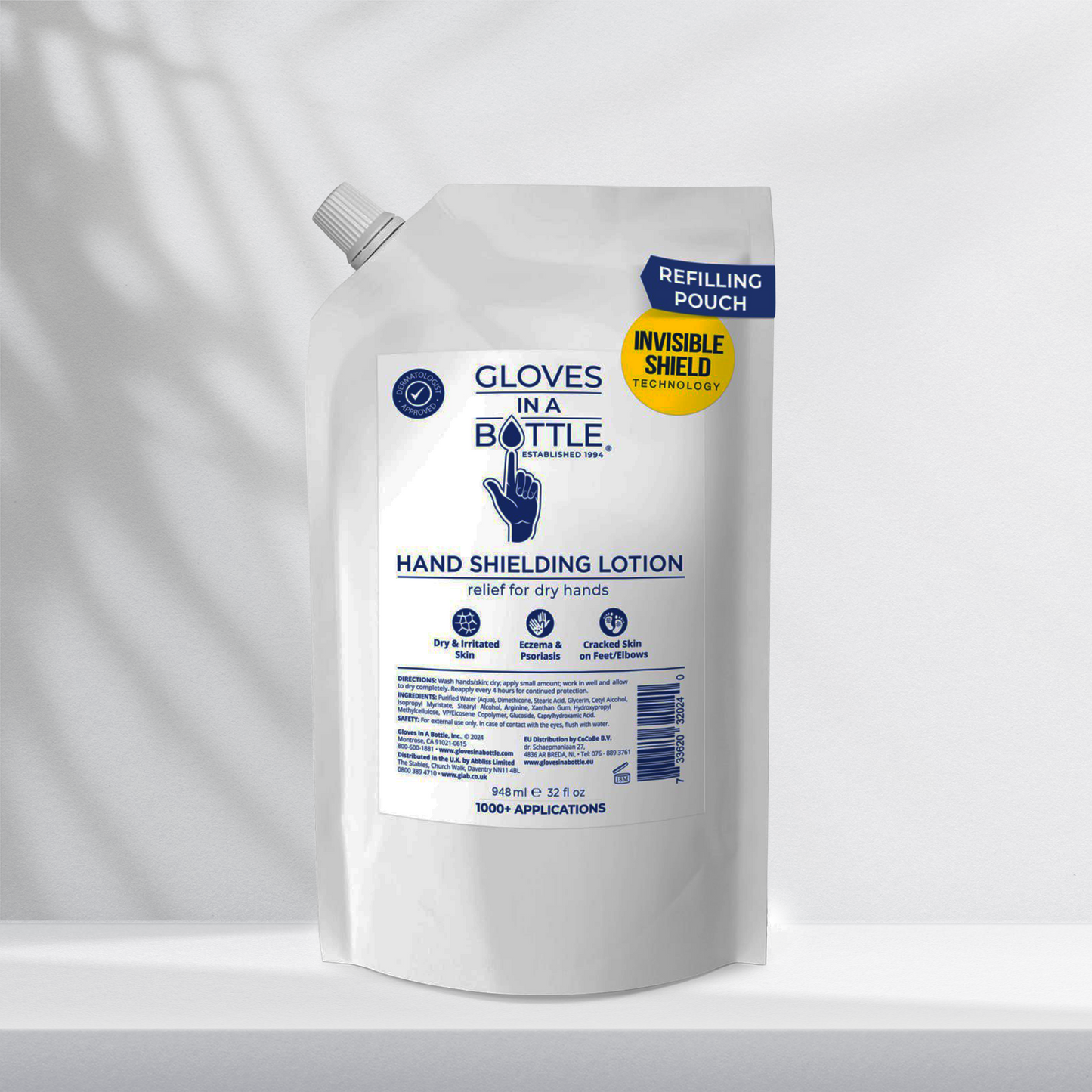 Gloves In A Bottle Shielding Lotion 32 Oz Refill Pouch