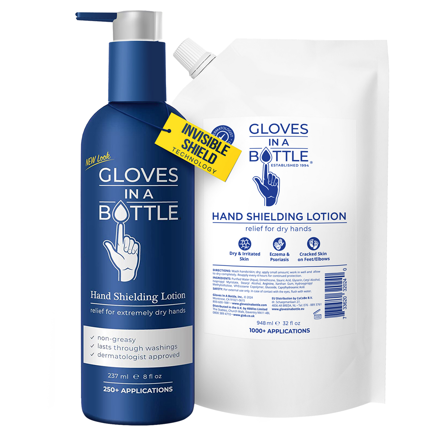 Gloves In A Bottle Shielding Lotion 32 Oz Refill Pouch